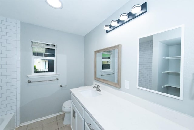 7107 Dan Jean Dr Unit A & B, Austin, TX 78745 - full bathroom with vanity, tile patterned flooring, and bathtub / shower combination