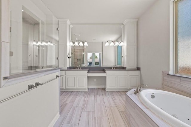 2708 Feathergrass Ct, Cedar Park, TX 78613 - full bath with vanity and a jetted tub