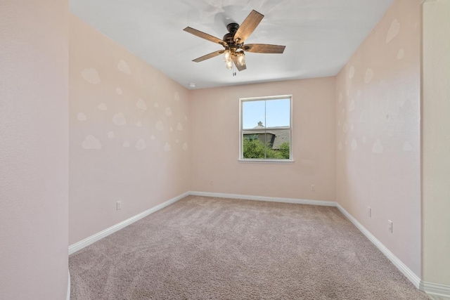 2708 Feathergrass Ct, Cedar Park, TX 78613 - carpeted spare room featuring ceiling fan and baseboards