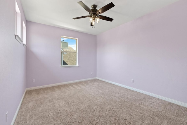 2708 Feathergrass Ct, Cedar Park, TX 78613 - carpeted empty room with baseboards and ceiling fan