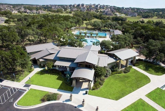 851 Catalina Ln, Austin, TX 78737 - bird's eye view of a pool area