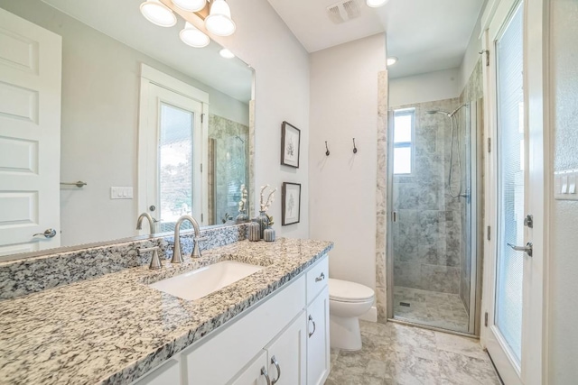 213 Woodland Hills Dr, Georgetown, TX 78633 - bathroom with vanity and a shower stall