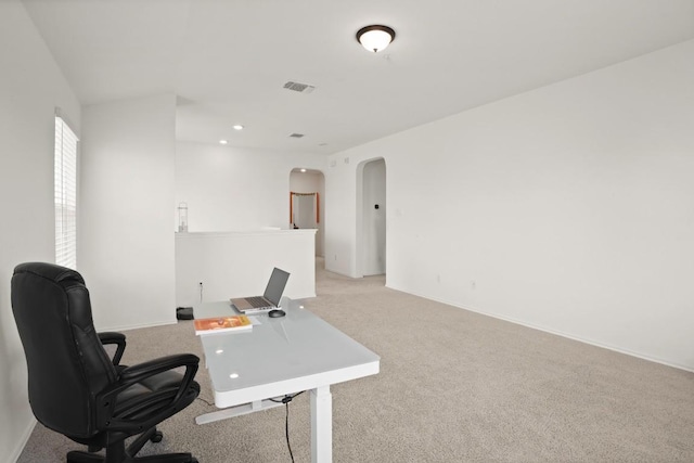 538 Thunder Valley Trl, Georgetown, TX 78626 - office space featuring arched walkways and light carpet