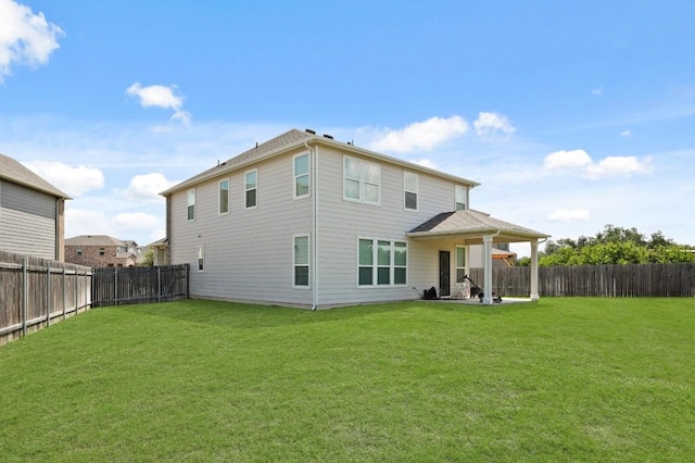 538 Thunder Valley Trl, Georgetown, TX 78626 - rear view of property with a fenced backyard and a patio area
