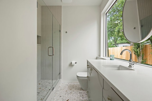 4506 Chiappero Trl, Austin, TX 78731 - full bathroom featuring a stall shower and vanity