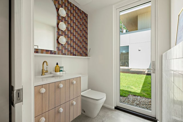 4506 Chiappero Trl, Austin, TX 78731 - half bathroom featuring toilet and vanity