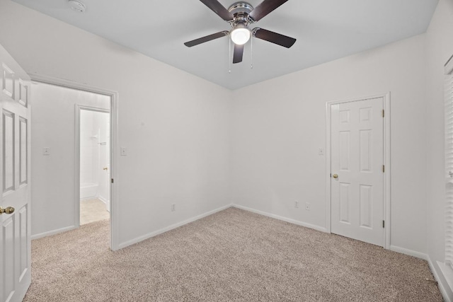 716 Bent Wood Pl, Round Rock, TX 78665 - spare room with light colored carpet, ceiling fan, and a smoke detector