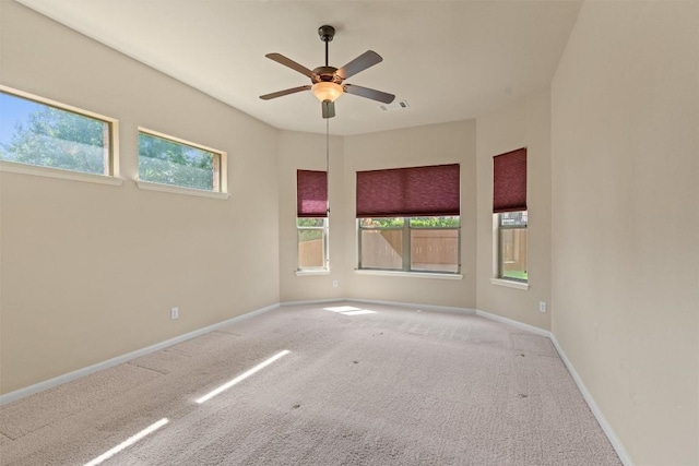 100 Calima Cv, Round Rock, TX 78681 - carpeted spare room featuring a ceiling fan and baseboards