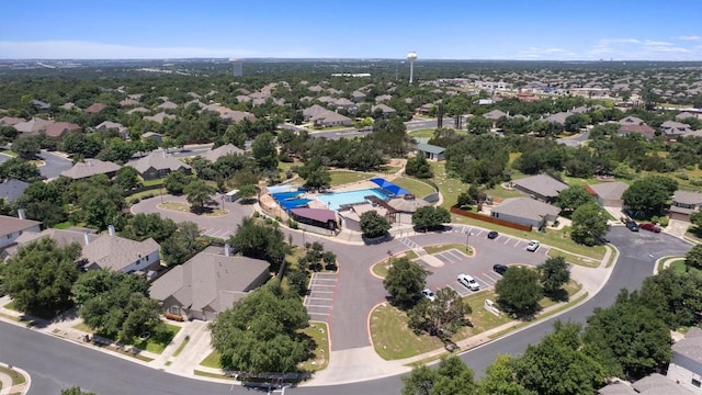 100 Calima Cv, Round Rock, TX 78681 - aerial perspective of suburban area with a pool area