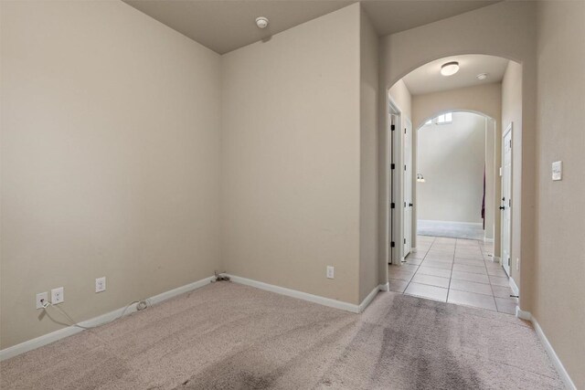100 Calima Cv, Round Rock, TX 78681 - hallway featuring arched walkways and carpet