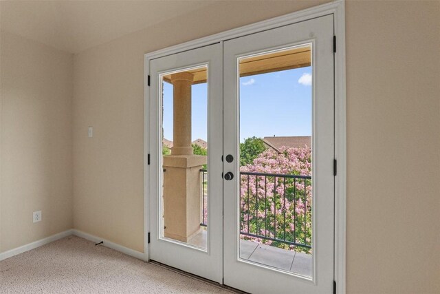 100 Calima Cv, Round Rock, TX 78681 - entryway with french doors and carpet