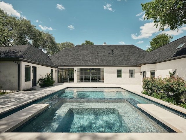 4105 Mcbrine Pl, Austin, TX 78746 - view of pool with a patio and a pool with connected hot tub