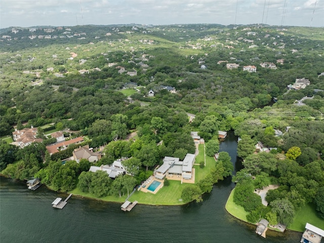 4105 Mcbrine Pl, Austin, TX 78746 - bird's eye view of a nearby body of water