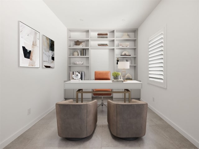 4105 Mcbrine Pl, Austin, TX 78746 - home office with baseboards and built in features