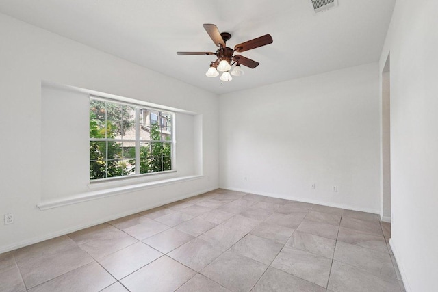 1900 Little Elm Trl Unit 98, Cedar Park, TX 78613 - spare room with ceiling fan and light tile patterned floors