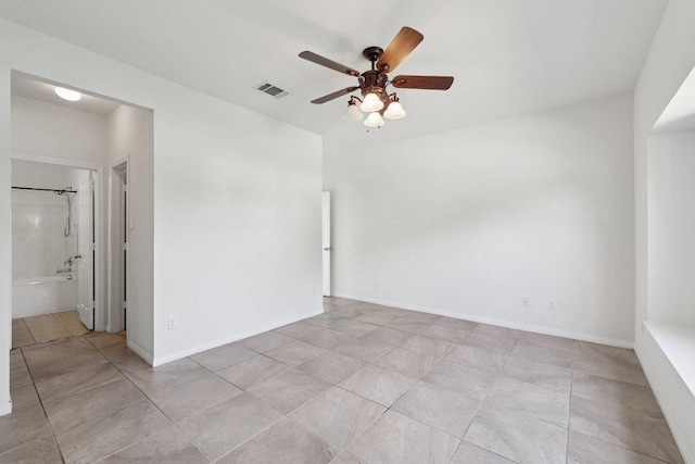 1900 Little Elm Trl Unit 98, Cedar Park, TX 78613 - spare room with ceiling fan and light tile patterned flooring