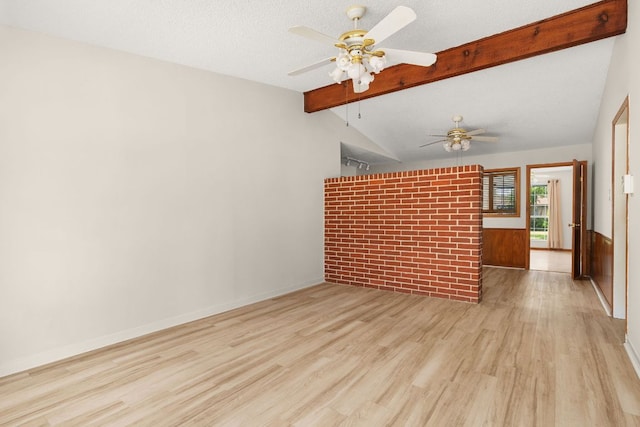 6804 Miranda Dr, Austin, TX 78752 - unfurnished living room with wood finished floors and a ceiling fan