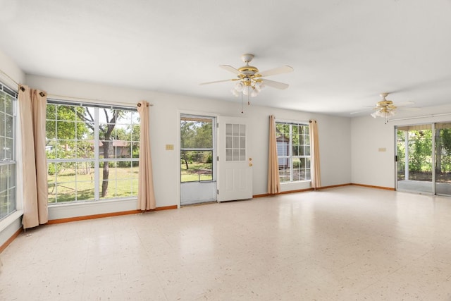 6804 Miranda Dr, Austin, TX 78752 - unfurnished room with ceiling fan and plenty of natural light