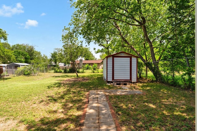 6804 Miranda Dr, Austin, TX 78752 - view of yard featuring a storage shed