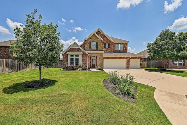 318 Gaspar Bnd, Cedar Park, TX 78613 - view of front of property featuring driveway, brick siding, and an attached garage