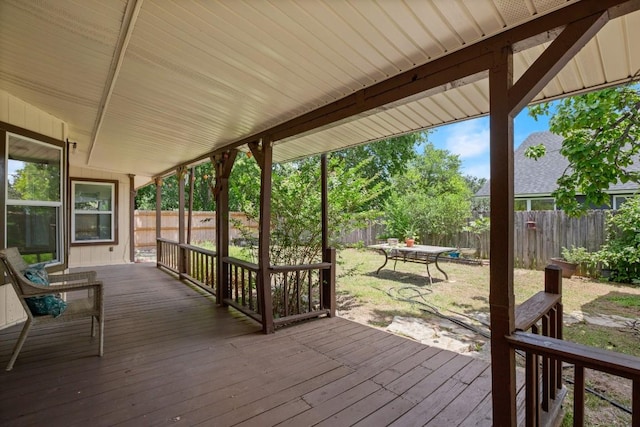 2109 Brandywine Ln, Austin, TX 78727 - deck featuring a fenced backyard