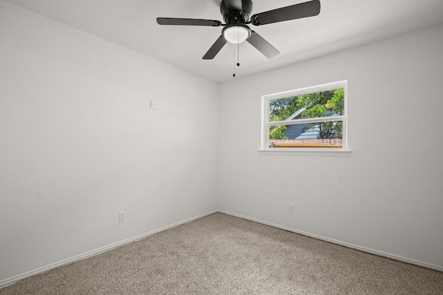 2109 Brandywine Ln, Austin, TX 78727 - carpeted empty room featuring baseboards and ceiling fan