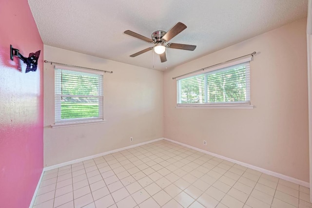 2505 Linwood Rd, Temple, TX 76502 - unfurnished room featuring a textured ceiling and ceiling fan