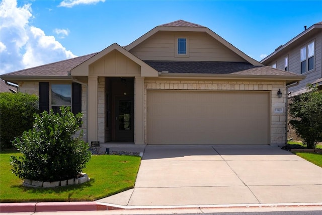 13903 Cantata Ln, Austin, TX 78660 - ranch-style home featuring roof with shingles, driveway, and an attached garage