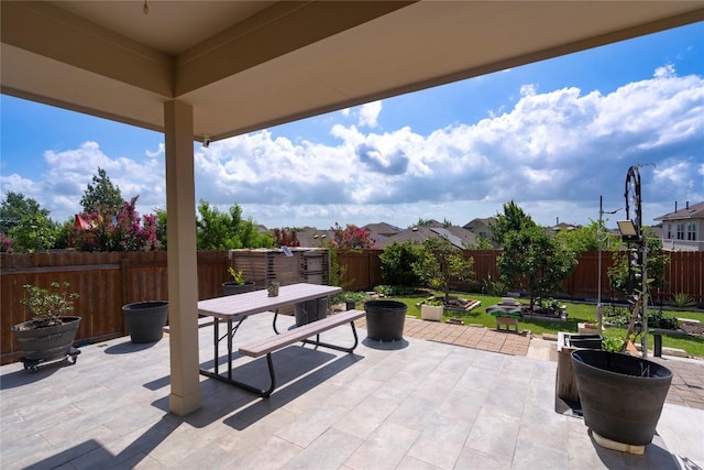 13903 Cantata Ln, Austin, TX 78660 - fenced backyard featuring a patio