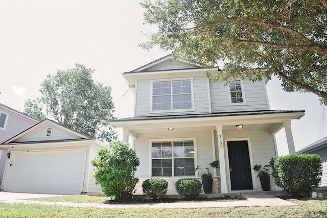 12805 Briarcreek Loop, Manor, TX 78653 - view of front facade featuring covered porch