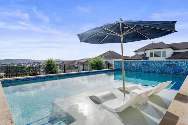 4509 Port Bari Dr, Leander, TX 78641 - view of swimming pool featuring a fenced backyard