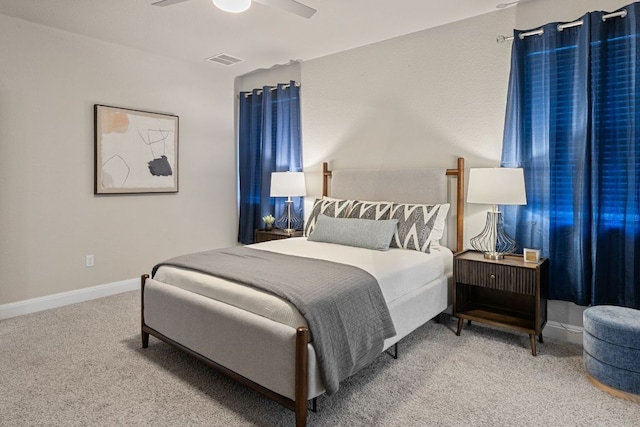 16941 Aventura Ave, Pflugerville, TX 78660 - bedroom with carpet flooring and a ceiling fan