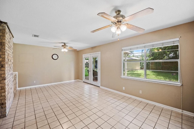 206 Woodland Trl, Belton, TX 76513 - unfurnished room featuring ceiling fan and light tile patterned floors