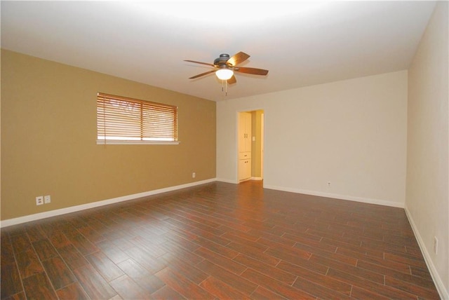 11724 Running Fox Trl, Austin, TX 78759 - unfurnished room featuring ceiling fan and dark wood-type flooring