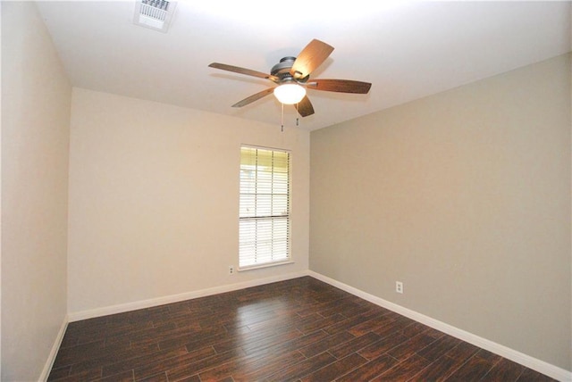 11724 Running Fox Trl, Austin, TX 78759 - unfurnished room with a ceiling fan and dark wood-type flooring