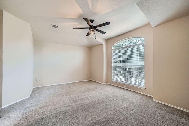 17714 Limpia Crk, Round Rock, TX 78664 - carpeted empty room with a ceiling fan and a textured ceiling