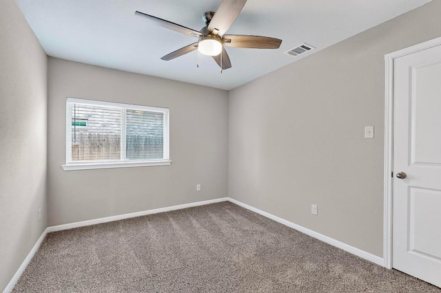 12301 Amber Lynn Path, Manor, TX 78653 - carpeted empty room featuring ceiling fan and baseboards
