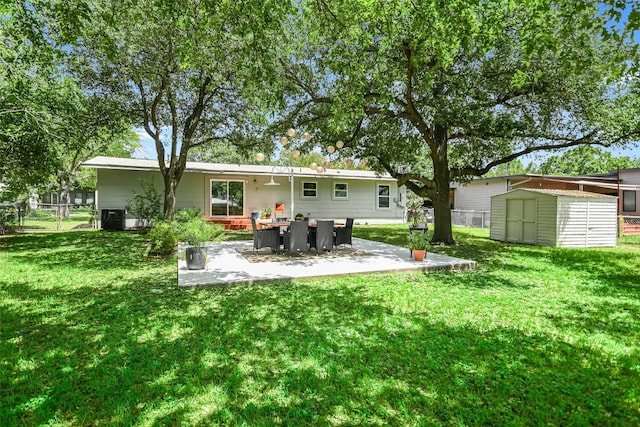 7806 Mullen Dr, Austin, TX 78757 - rear view of property featuring a shed and a patio