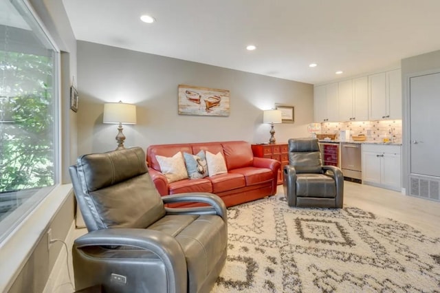 136 Web Isle Dr, Granite Shoals, TX 78654 - living area featuring healthy amount of natural light and recessed lighting