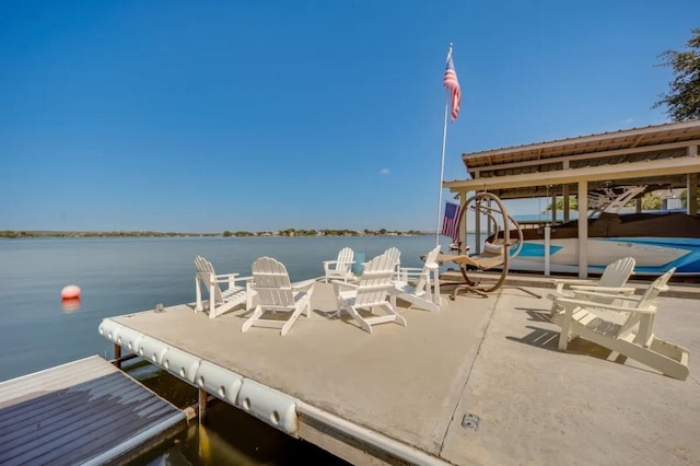 136 Web Isle Dr, Granite Shoals, TX 78654 - dock featuring a water view and boat lift