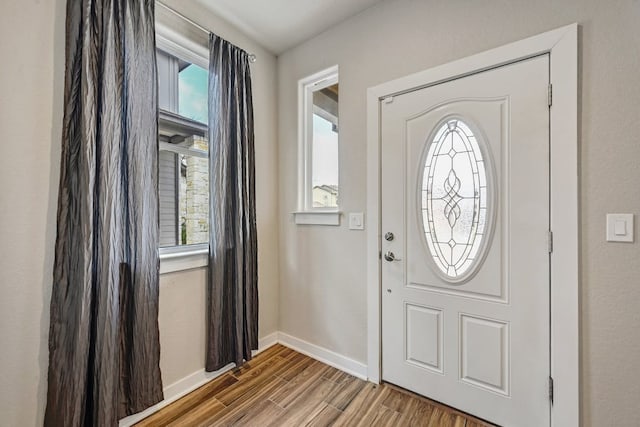 3303 Elija St Unit A & B, Austin, TX 78745 - foyer featuring wood finished floors and baseboards