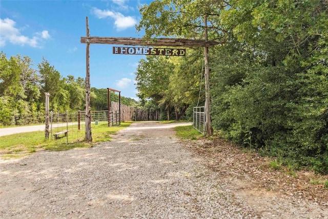 208 Old Potato Rd, Paige, TX 78659 - view of road featuring a gated entry