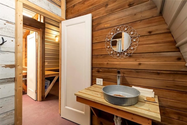 208 Old Potato Rd, Paige, TX 78659 - relaxing sauna / steam room with wood walls