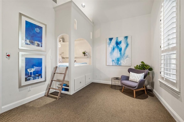 3810 Pawnee Pass, Austin, TX 78738 - living area featuring carpet flooring and baseboards