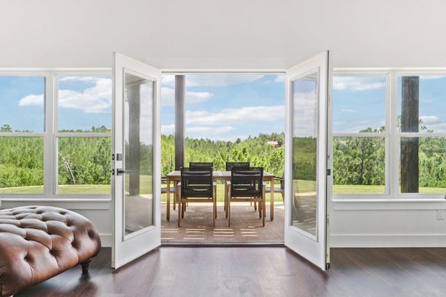 169 Tall Forest Dr, Bastrop, TX 78602 - entryway featuring wood finished floors