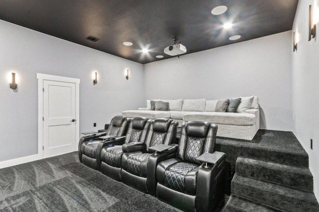169 Tall Forest Dr, Bastrop, TX 78602 - cinema with dark colored carpet
