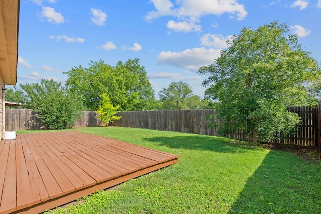 3526 Wickham Ln, Austin, TX 78725 - fenced backyard featuring a deck