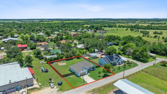 103 W Tomlinson St, Florence, TX 76527 - aerial overview of property's location with property boundaries highlighted