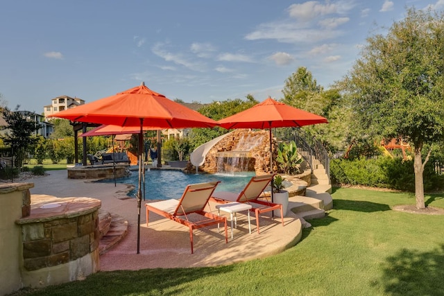 2800 Crystal Falls Pkwy, Leander, TX 78641 - view of patio featuring an outdoor pool