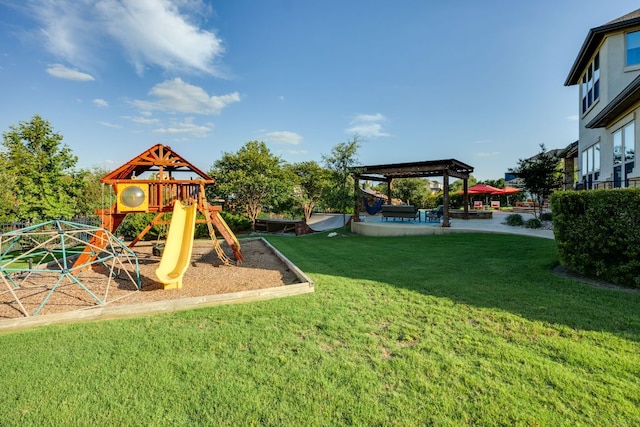 2800 Crystal Falls Pkwy, Leander, TX 78641 - communal playground with a lawn and a gazebo